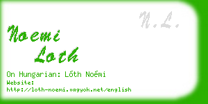 noemi loth business card